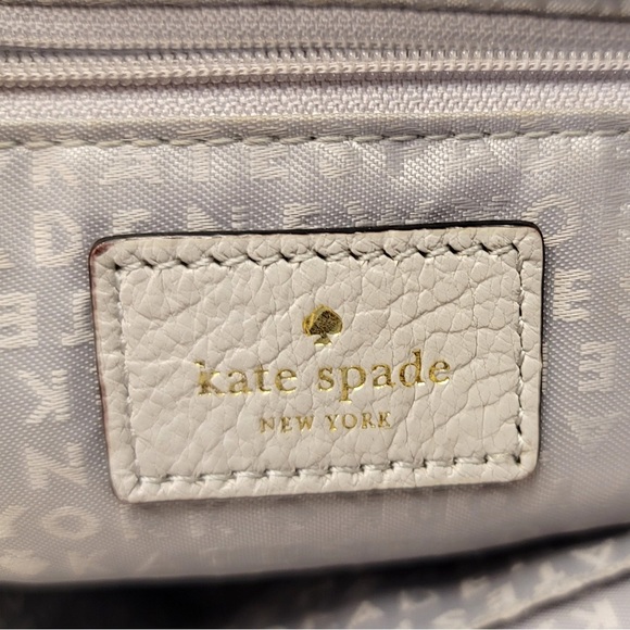 Kate Spade rarely worn grey and white large leather tote bag - Picture 4 of 8